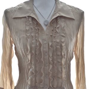 Medium Tan/Cream Allison Taylor Blouse